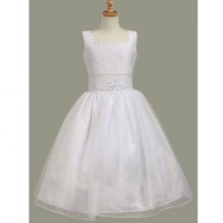 Lito Girls White Pearl Sequin Bodice First Communion Dress