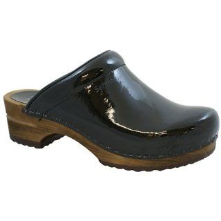 Sanita Wood Classic in Patent Leather  Factory 2nd   Black