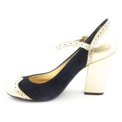 Coach Rosaria Womens Black/Gold Mary Jane Shoes