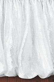 Balloon Bedskirt Extra Long   White