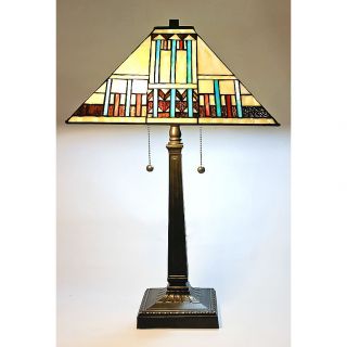 Tiffany Style Blue Mission Table Lamp Today $92.99 5.0 (3 reviews
