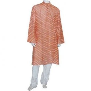 Indian Kurta Pajama Silk and Cotton Blend Clothing