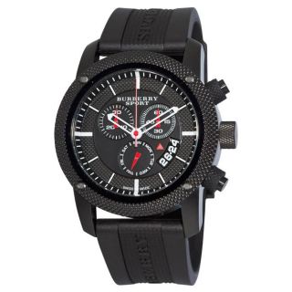 Burberry Mens Sport Chronograph Black Ion plated Watch