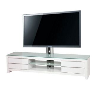 Meuble tv design blanc PRM 200H SWW (32 60 pouces)   Achat / Vente