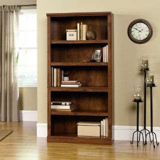 Sauder Storage Five Shelf Bookcase in Oiled Oak Finish