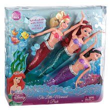 Disney Princess The Little Mermaid Doll 3 Pack Toys