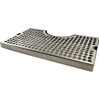 12 Surface Mount Kegerator Drip Tray   Stainless Steel