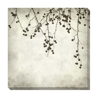 Berries I Black and White Oversized Gallery Wrapped Canvas