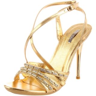 Celeste Womens Ocean 10 Gold Ankle Strap Sandals Today $51.99 Sale