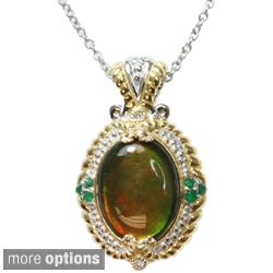 Michael Valitutti Two tone Multi gemstone Necklace Today $149.99