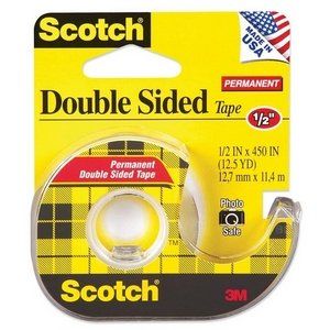 Scotch 137   665 Double Sided Office Tape w/Hand Dispenser