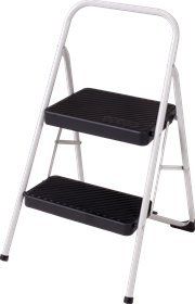 Cosco 11 135CLGG4 Folding Step Stool, 2 Step, Cool Gray  