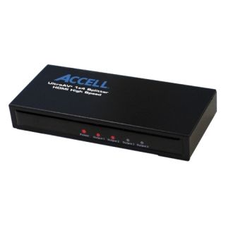 Accell UltraAV Mini 1x4 HDMI Splitter Today $102.04