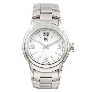 ESQ Mens Stainless Steel Silver Dial Watch