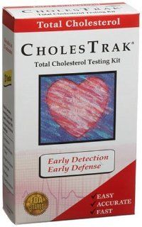 Cholestrak Total Cholesterol Home Testing Kit Health