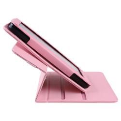 Pink 360 degree Swivel Leather Case for  Kindle Fire