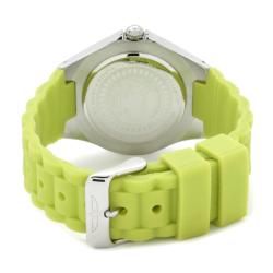 Invicta Womens Angel White Dial Light Green Silicon Watch