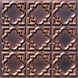 142 Faux Tin Ceiling Tile Glue up (24x24) Antique Copper  