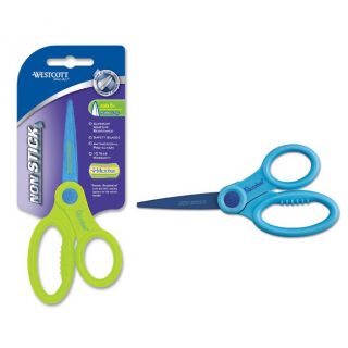 Westcott Pointed Non stick Kids 5 inch Scissors with Microban