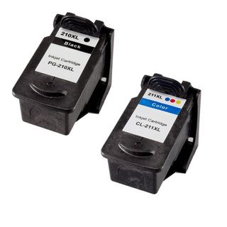 Canon PG210XL CL211XL Compatible Black/Color Ink Cartridge (Pack of 2