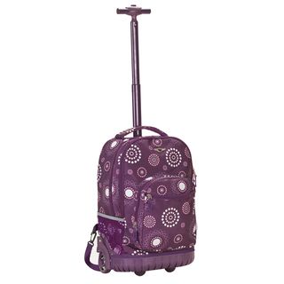Rockland Purple Pearl 18 inch Rolling Laptop Backpack