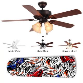 New Image Concepts 4 light Hot Wheels Ceiling Fan