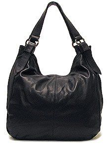 Floto Black Siena Bag in Italian Nappa Leather   handbag