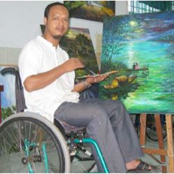Dang Manh Ha Tinh Lang Canvas Painting (Vietnam)