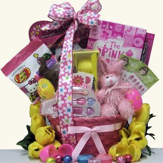 Egg streme Glamour Easter Gift Basket for Girls Ages 6 to 9 Years Old