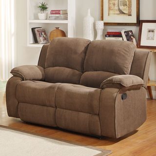 Marcelle Double Recliner Polyester Loveseat