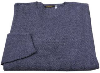 Cotton and Linen Blend Mens Crew Neck Sweater Made in