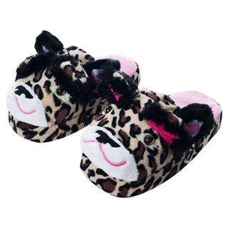 Silly Slippeez Childrens Lucky Leopard Slippers