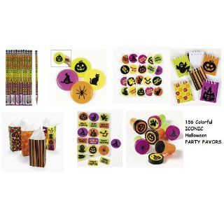 156 HALLOWEEN PARTY Favors/FLYING Discs/PENCILS/TATTOOS/Stickers/INK