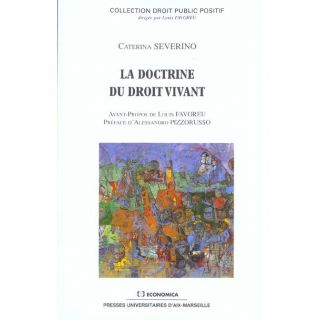 La doctrine du droit vivant   Achat / Vente livre Caterina Severino