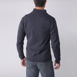 Gioberti by Boston Traveler Mens Mock Neck 1/4 button Sweater