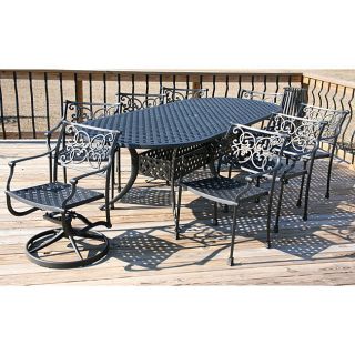 piece Scroll Dining Set with 102 inch Table