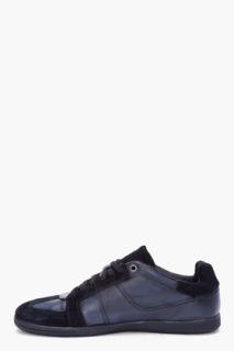 Diesel Black Leather Chill Out Sneakers for men