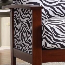 Hills Black/ White Zebra Print Chair