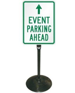 Event Parking Ahead Sign and Post Kit Engineer Grade, 17