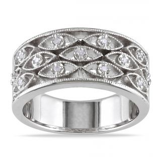 Sterling Silver, White Diamond Rings Buy Engagement