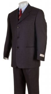 Louis DellOlio Mens Super 100 3 button Wool Suit