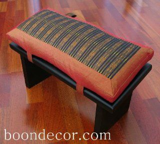 Seiza Kneeling Meditation Bench & Cushion Set   Saffron