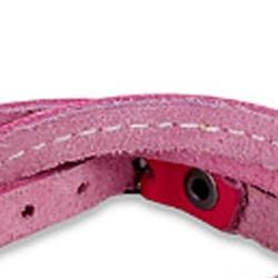 Pink Triple Wrap Leather Bracelet