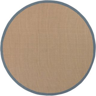 Hand knotted Gazell Anti slip Brown Rug (79 Round) Today $214.99