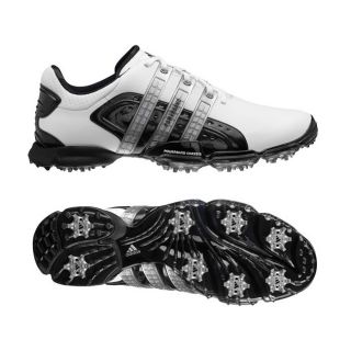 Adidas Mens Powerband 4.0 White/ Black/ Silver Golf Shoes Today $79