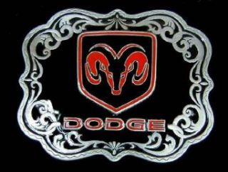 Dodge Ram Red/Black Belt Buckle Clothing