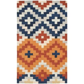 Hand hooked Chelsea Southwest Multicolor Wool Rug (29 x 49