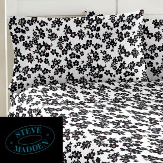 Steve Madden Floral 200 Thread Count Twin XL size Sheet Set