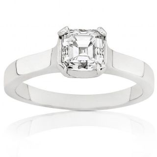 14k Gold 1ct TDW Asscher Diamond Solitaire Ring (H I, SI1 SI2