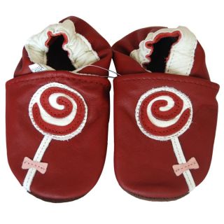 Baby Pie Red Lollipop Leather Girls Shoes